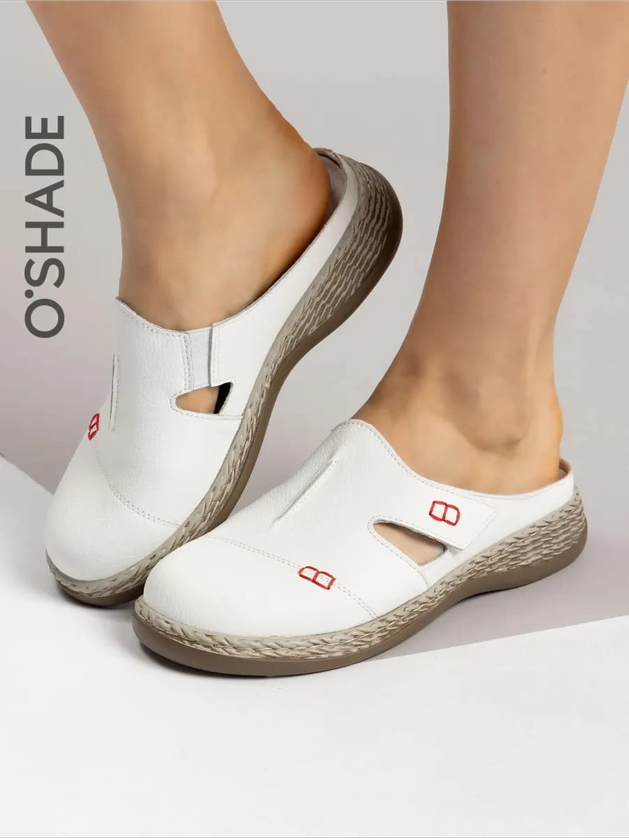 Сабо белые женские