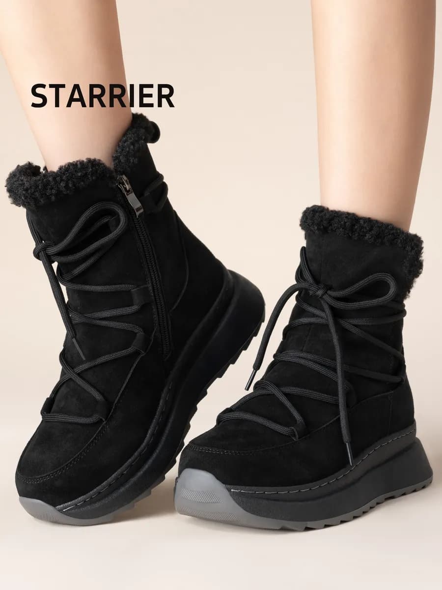 Ботинки зимние кроссовки натуральная замша