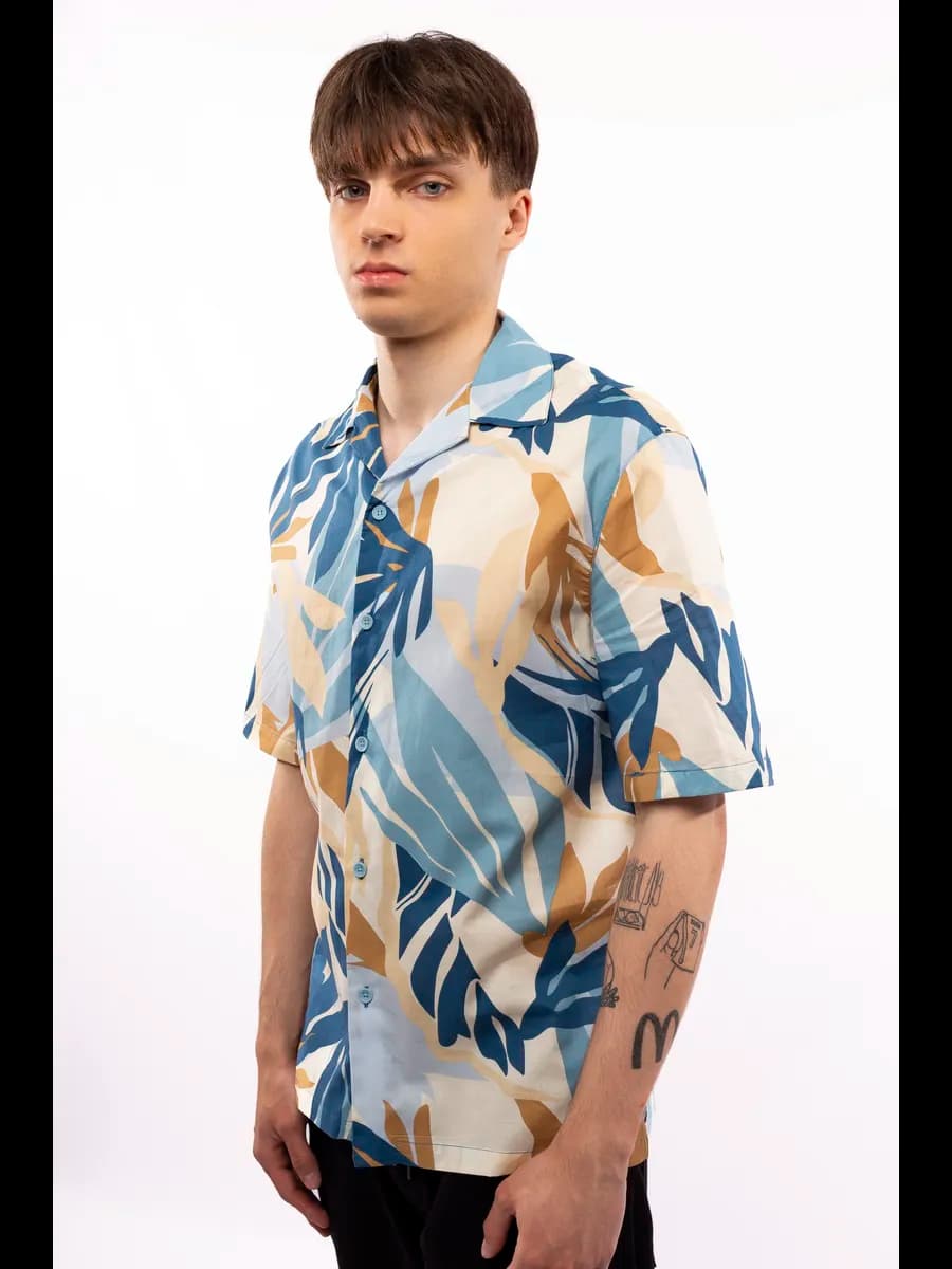 Рубашка свободного кроя с принтом