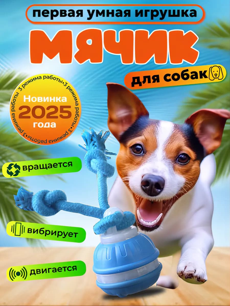 Интерактивная игрушка для собак умный мяч