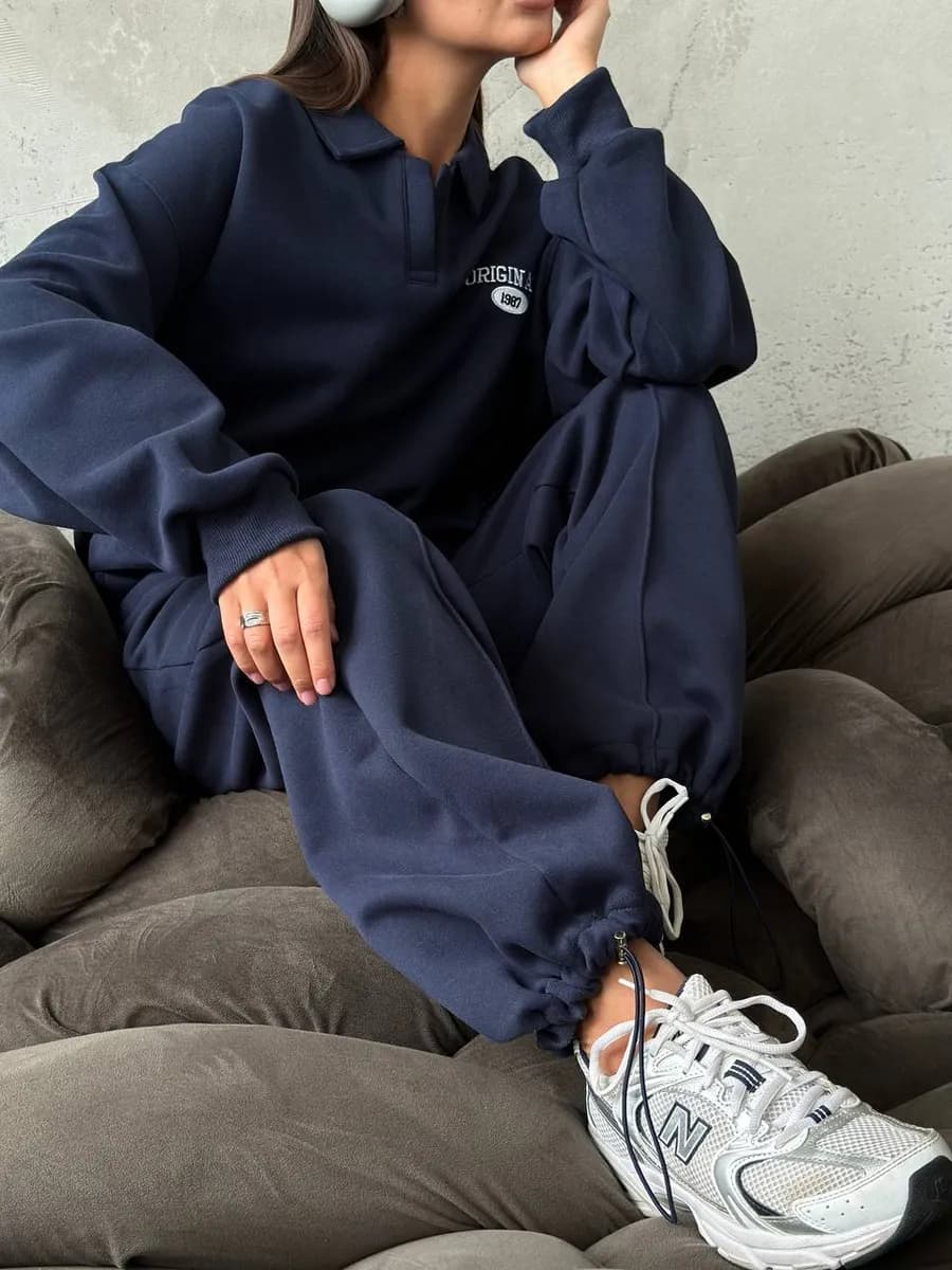 Спортивный костюм оверсайз без начеса