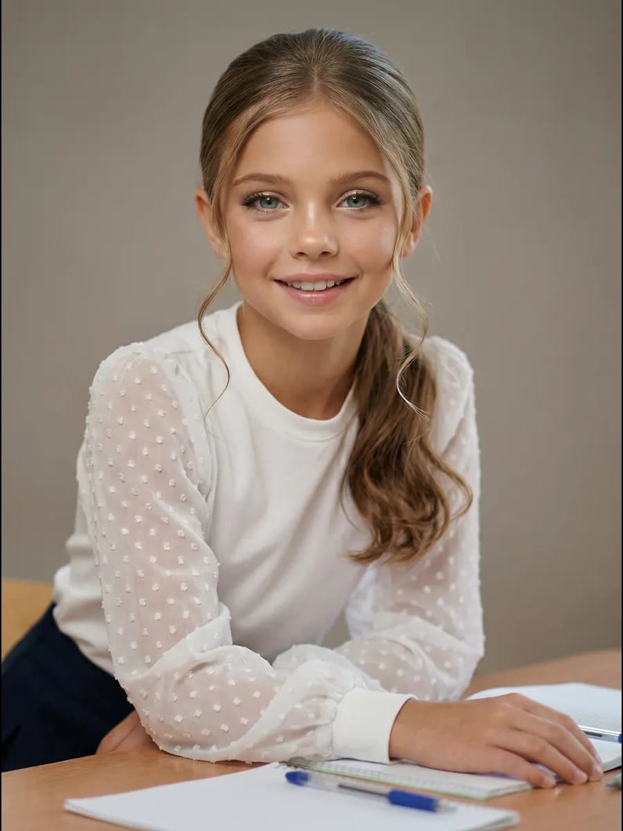 Блузка школьная