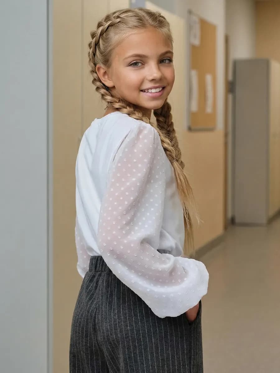 Блузка нарядная школьная