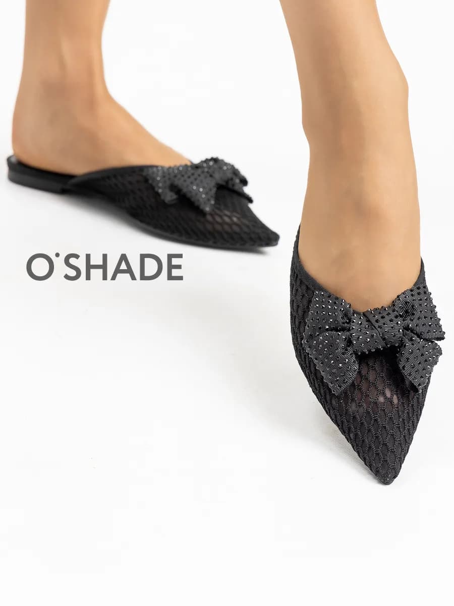 Мюли со стразами женские