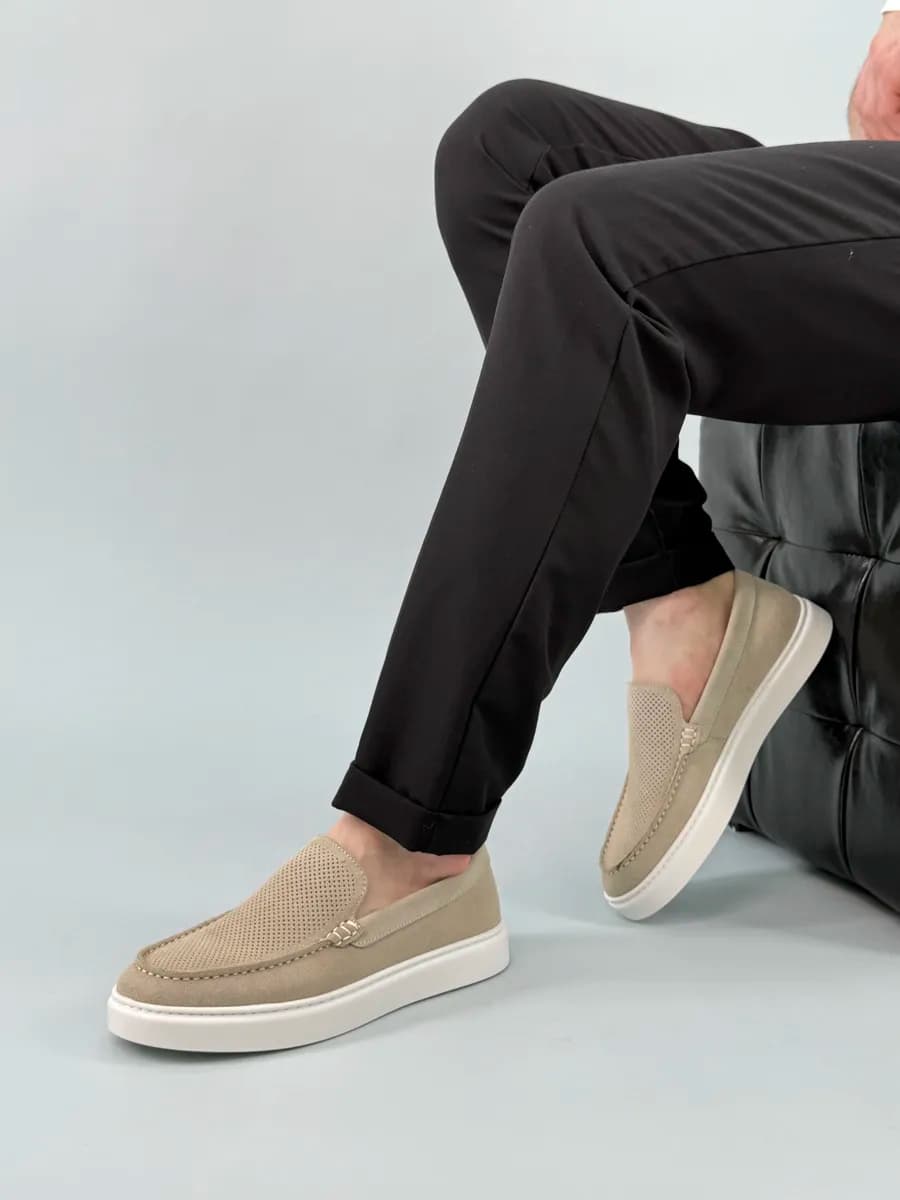 Мокасины топсайдеры летние дышащие повседневные лоферы