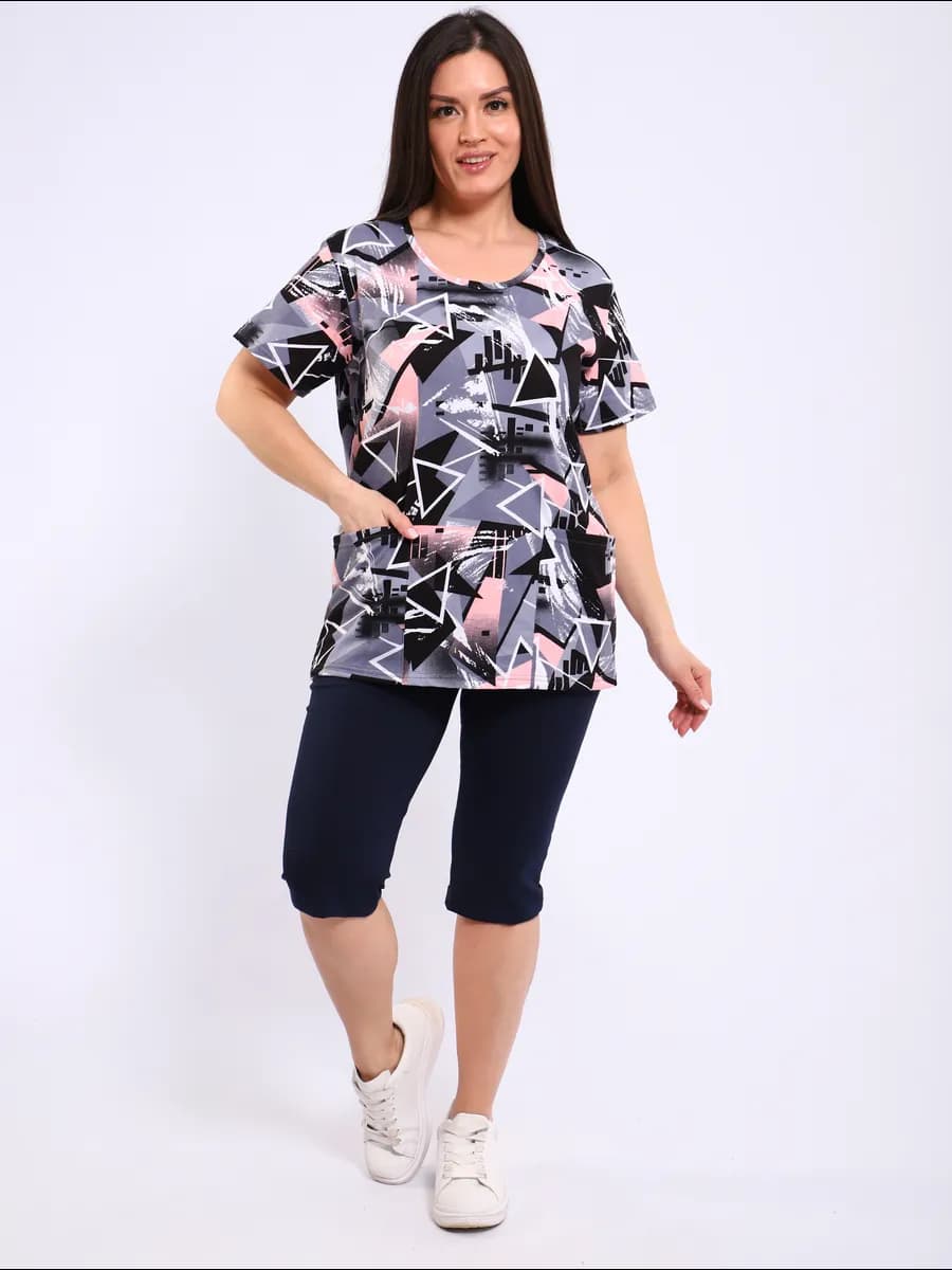 Футболка домашняя с карманами