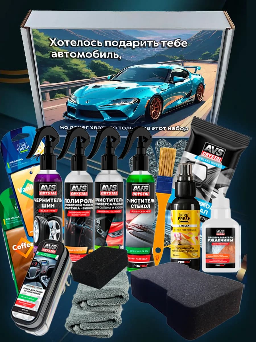 Подарочный набор автохимии для мужчин