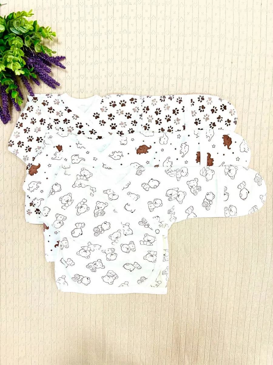 Распашонка для новорожденных на запахе 3 шт