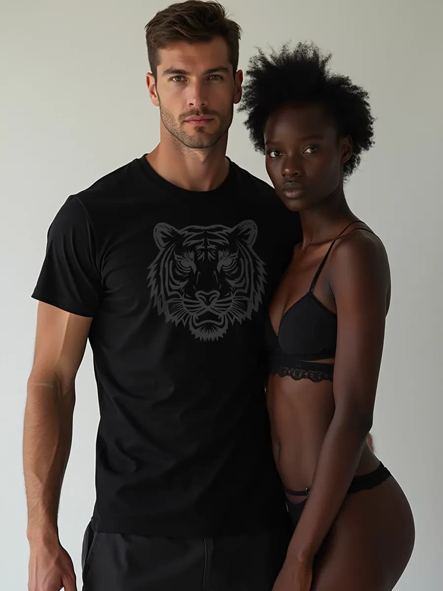 Футболка с принтом хлопок оверсайз