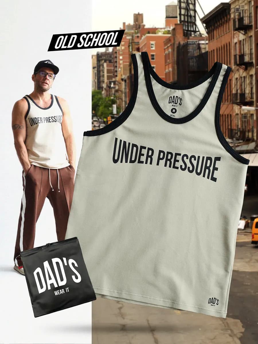 Майка спортивная свободная с принтом без рукавов