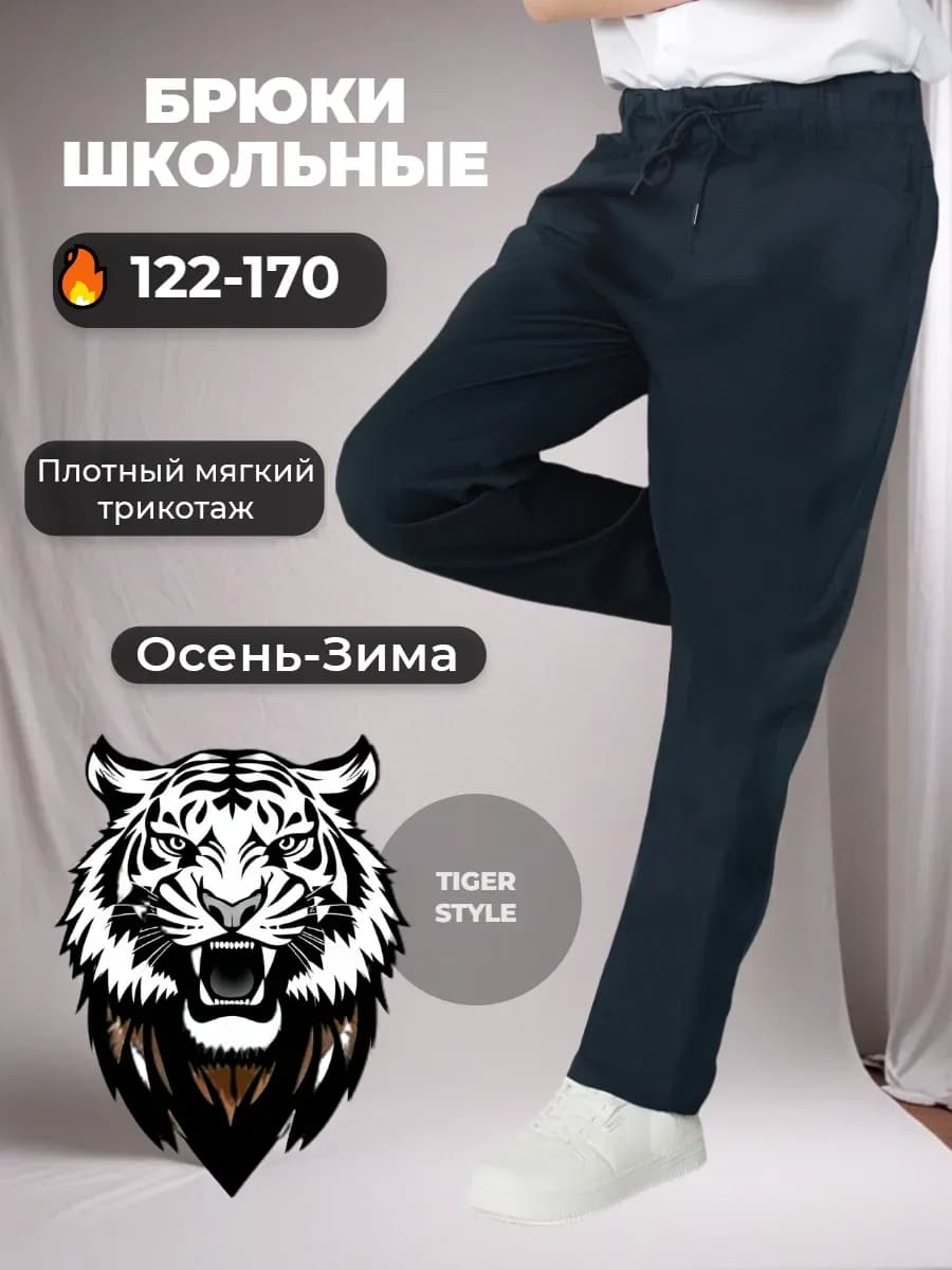 Брюки для мальчика школьные прямые