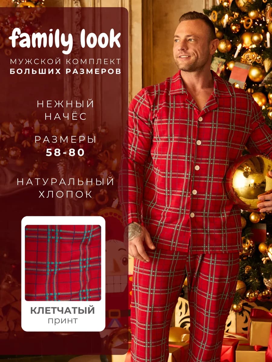 Пижама мужская трикотажная Family Look