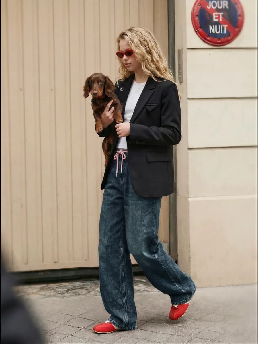 Пиджак школьный для девочки оверсайз