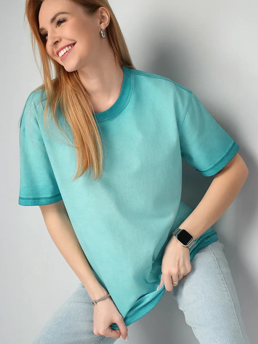 Футболка оверсайз варенка градиент омбре