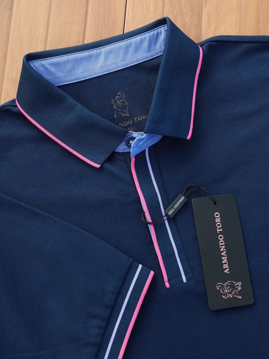 Футболка поло с коротким рукавом хлопок