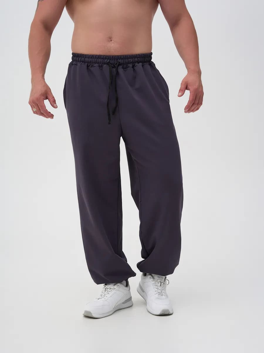 Брюки спортивные оверсайз джоггеры широкие