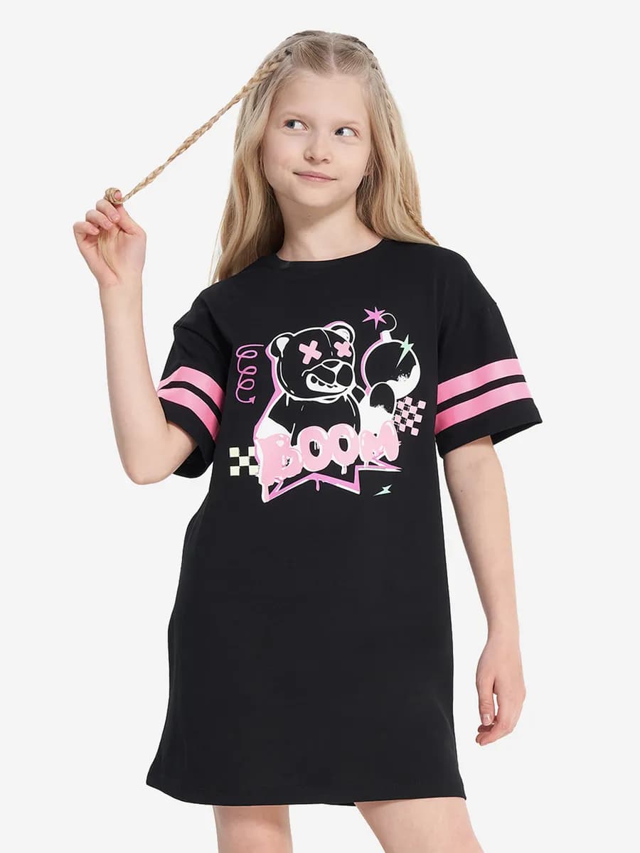 Платье для девочек оверсайз