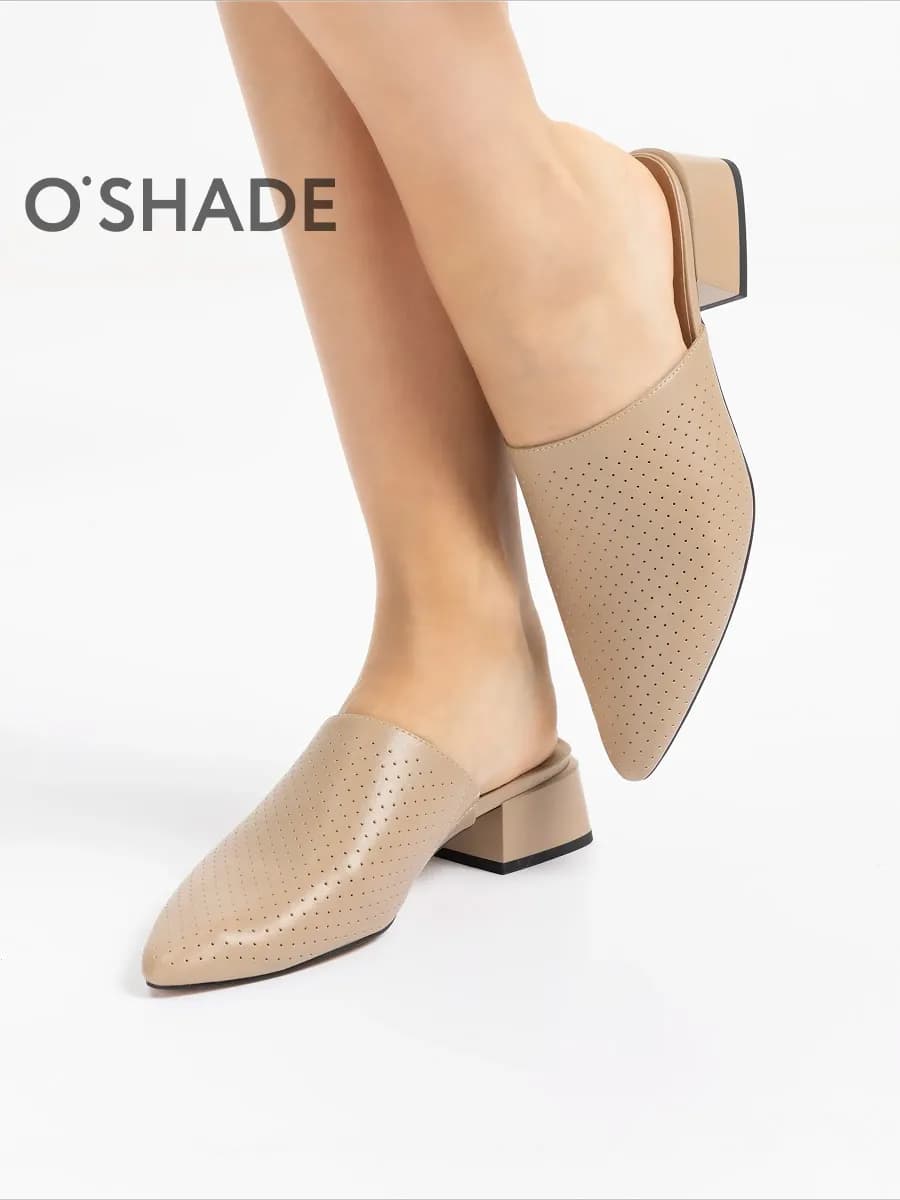 Мюли женские бежевые