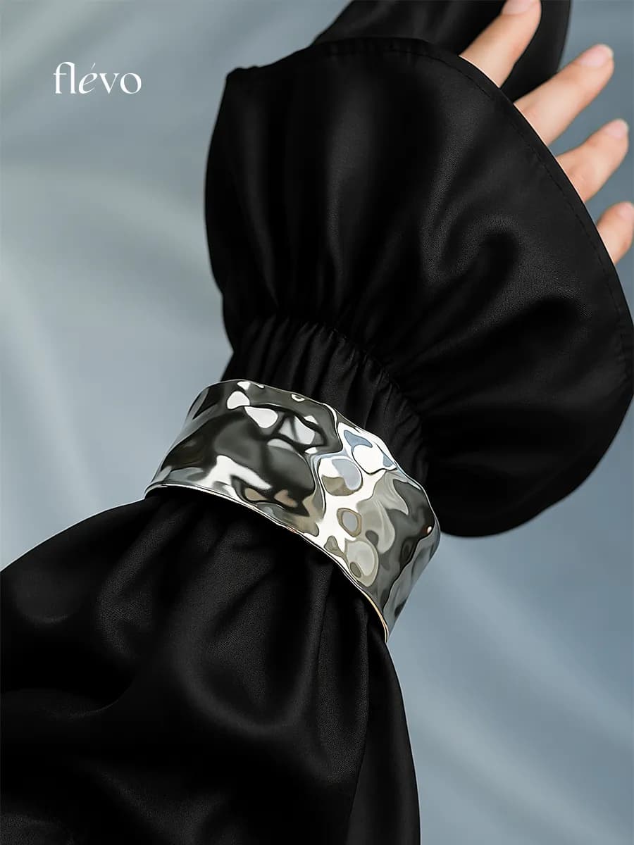 Браслет кафф на руку широкий бижутерия