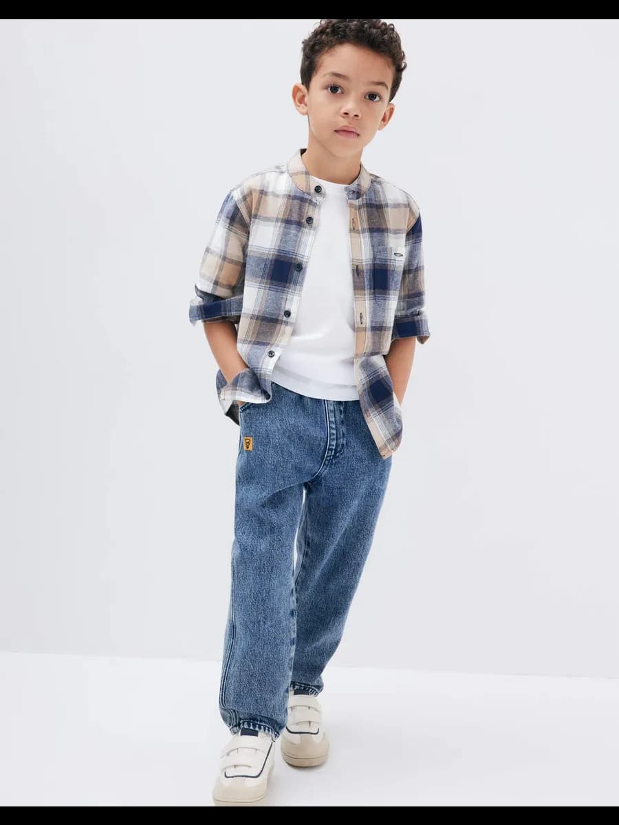 Джинсы Loose с патчем