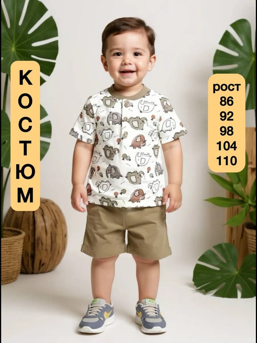 Костюм футболка с шортами