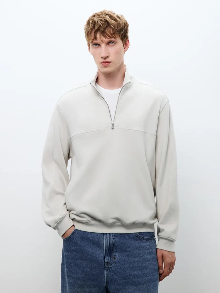 Толстовка полузамок из футера