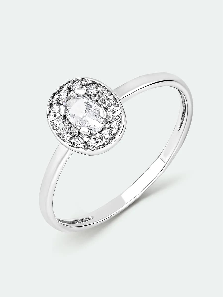 Кольцо серебро 925 ювелирное с фианитами