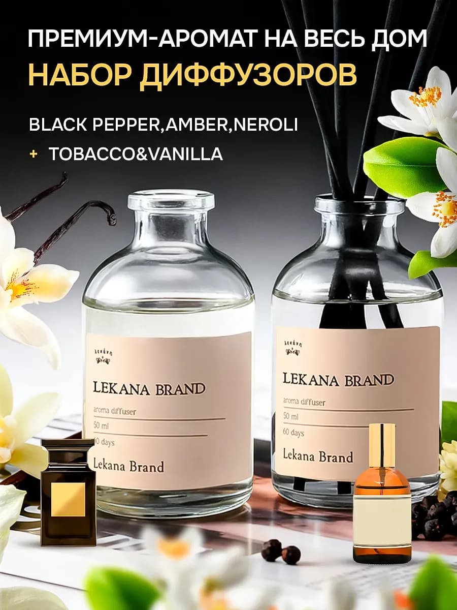 Диффузор для дома с палочками набор, 2 шт