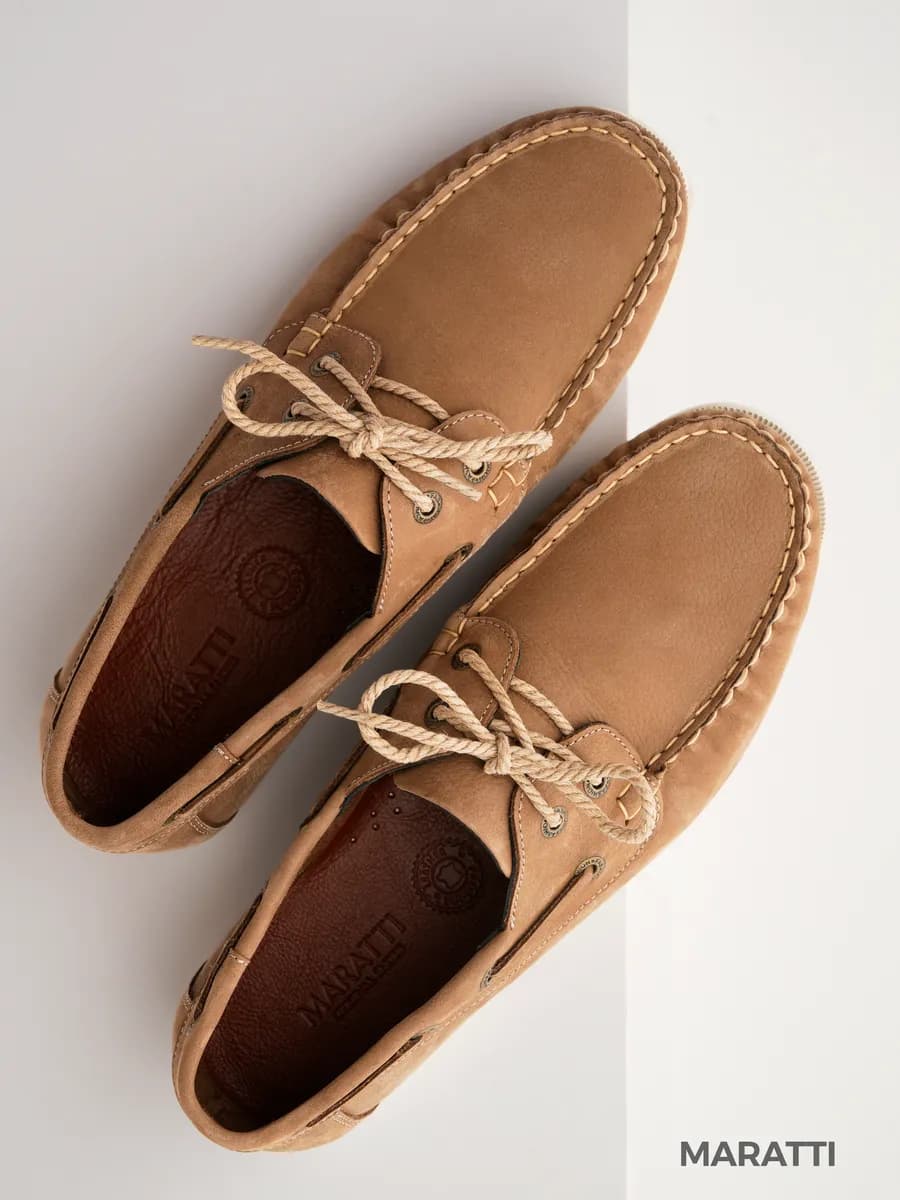 Топсайдеры летние из натуральной кожи