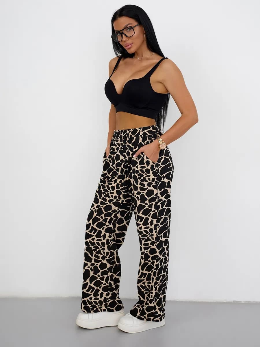 Штаны домашние хлопок пижамные большие размеры