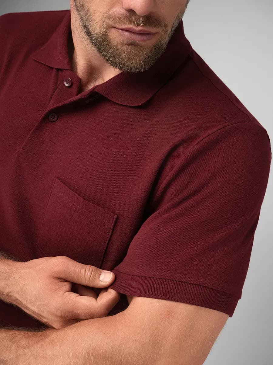 Футболка поло с коротким рукавом хлопок