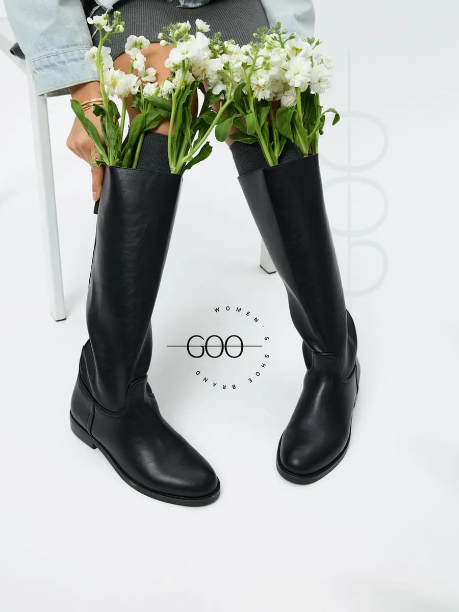 Сапоги демисезонные высокие