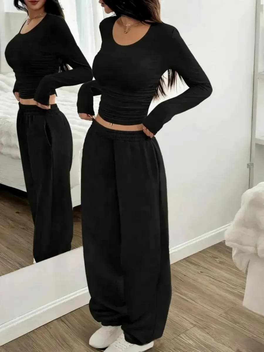 Штаны широкие спортивные багги джоггеры без начеса