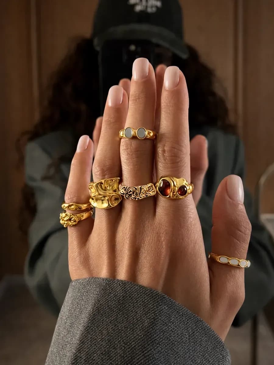 Набор колец бижутерия