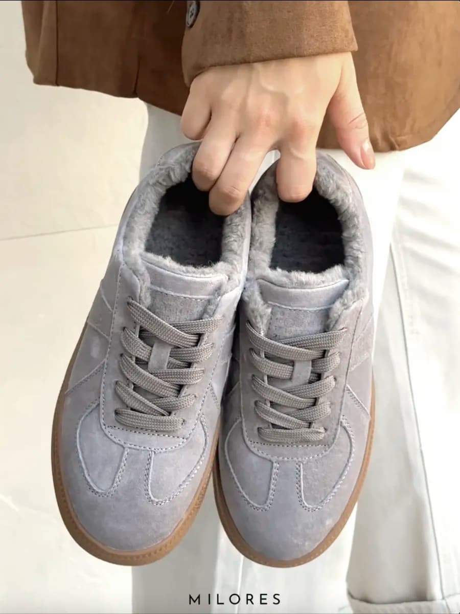 Кеды зимние натуральная замша