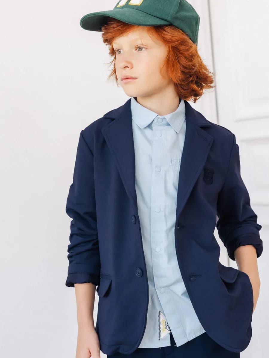 Пиджак школьный трикотажный