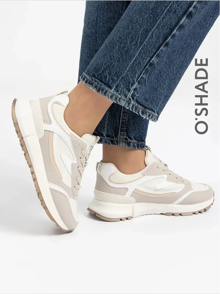 O'SHADE Кроссовки женские бежевые