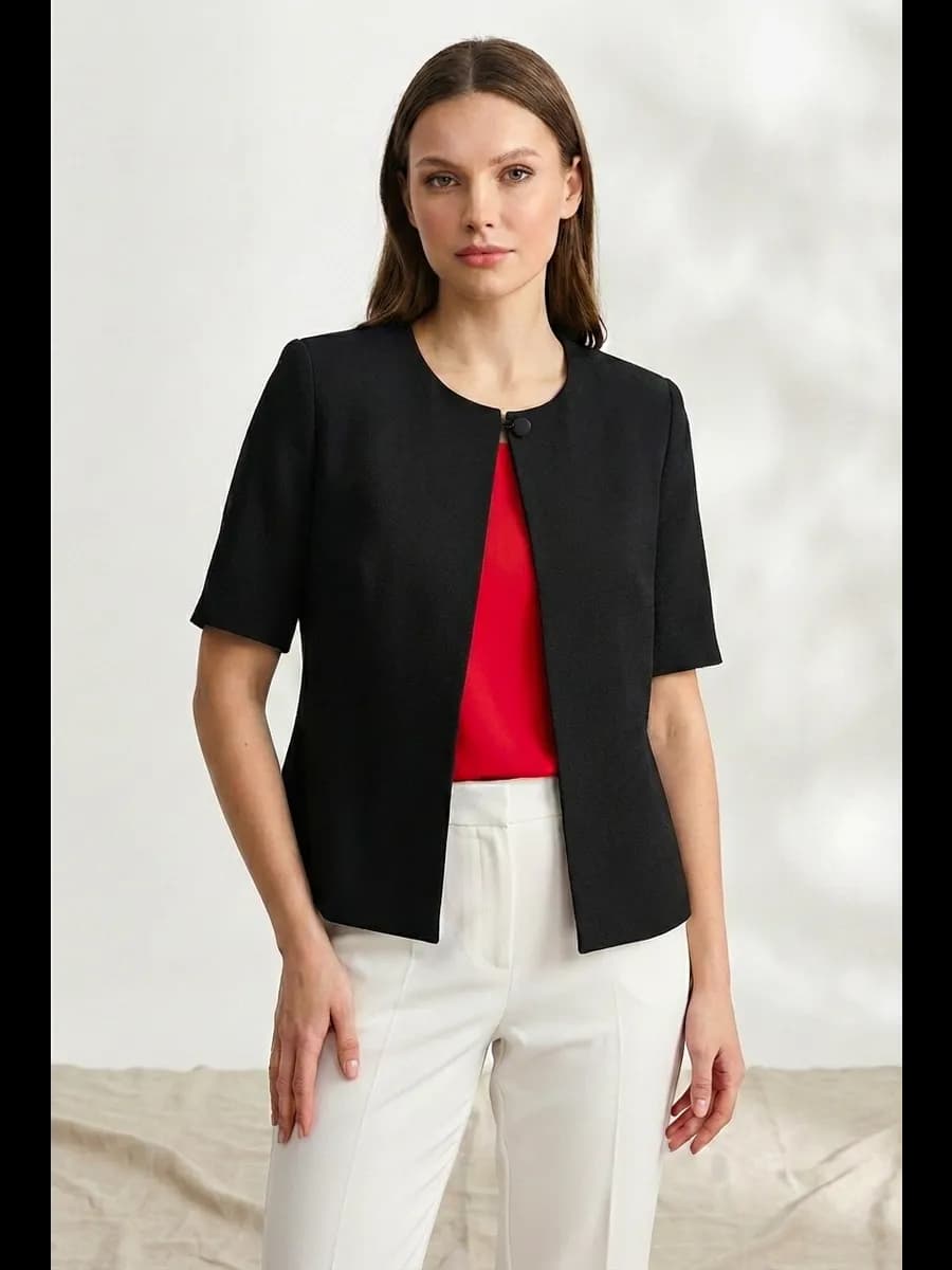 Пиджак классический жакет укороченный