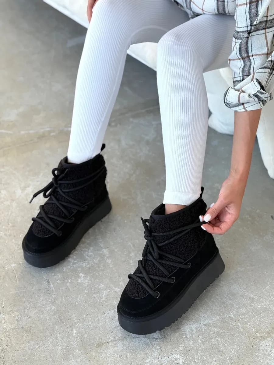 Угги зимние натуральные на платформе