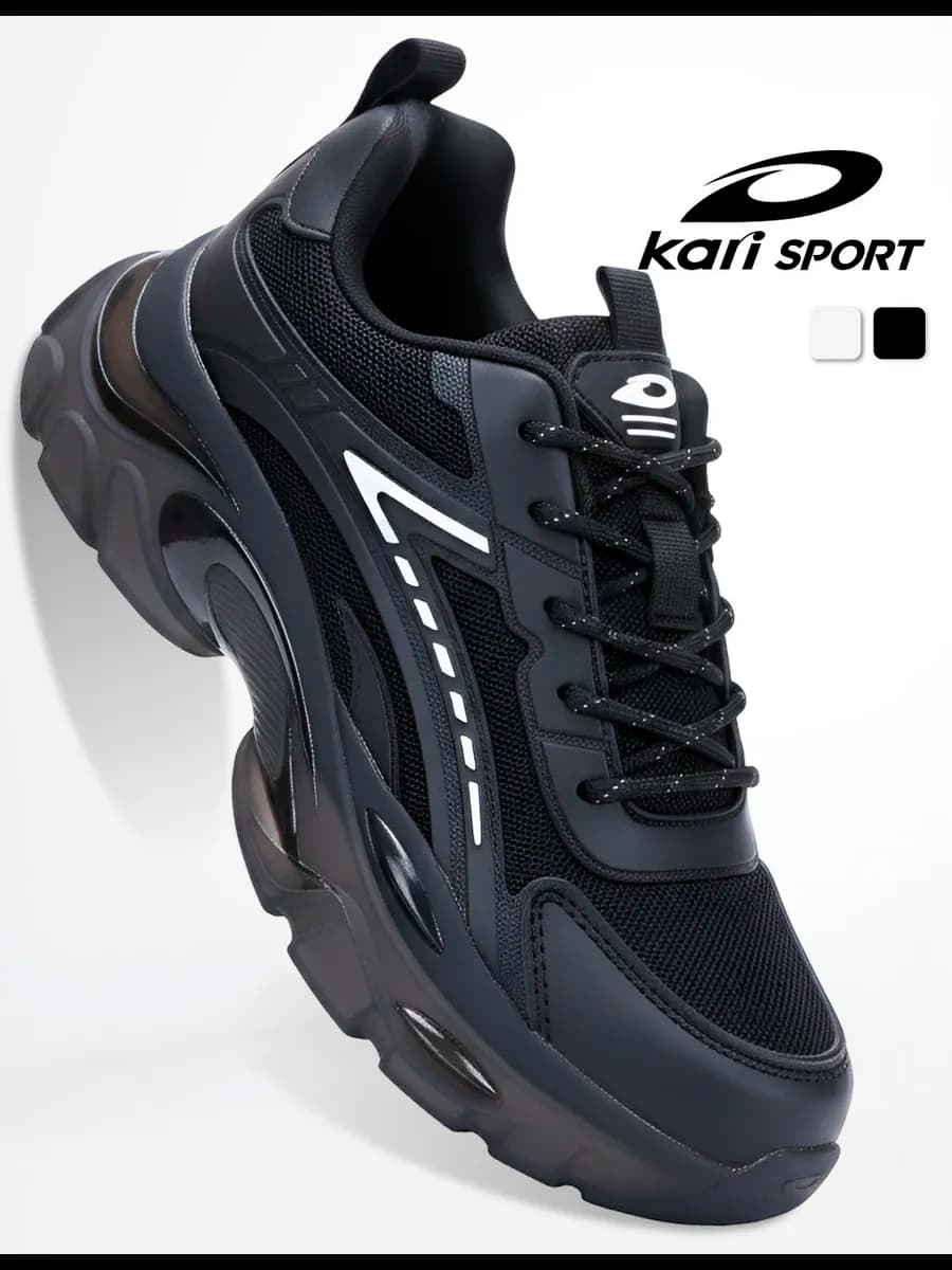 Кроссовки женские на высокой подошве черные дышащие