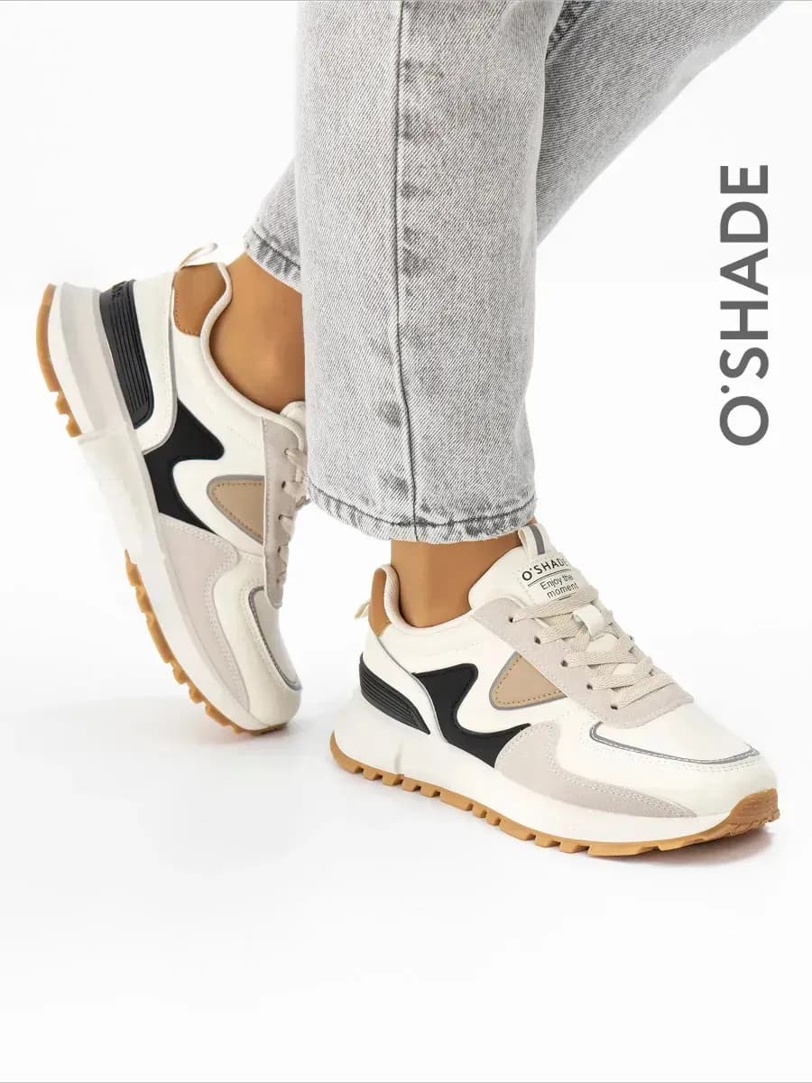 O'SHADE Кроссовки женские бежевые