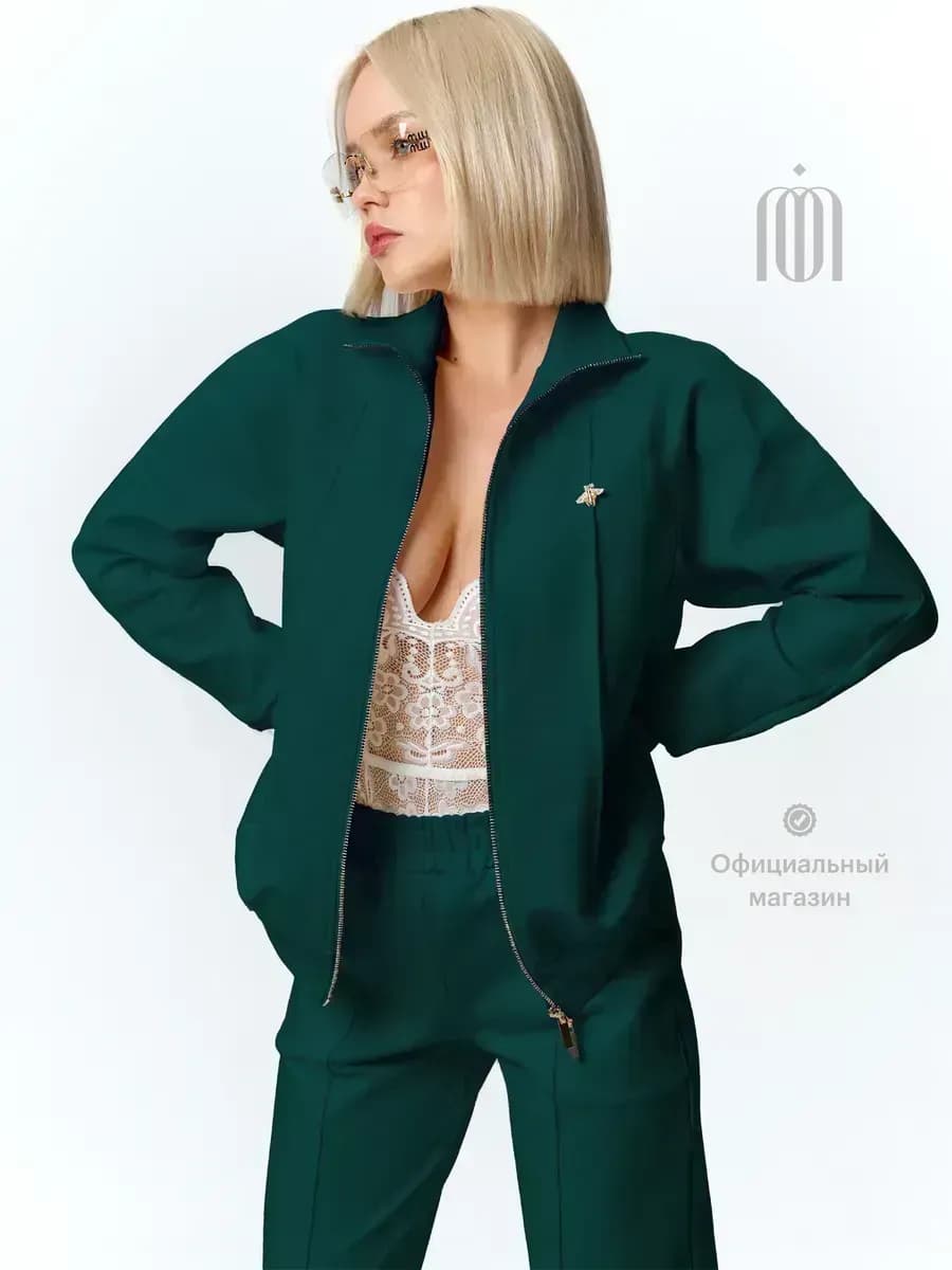 Спортивный костюм брючный на молнии