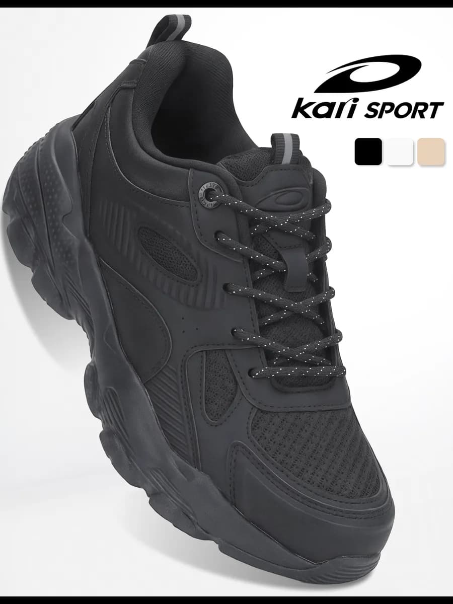 Кроссовки женские черные на высокой подошве дышащие