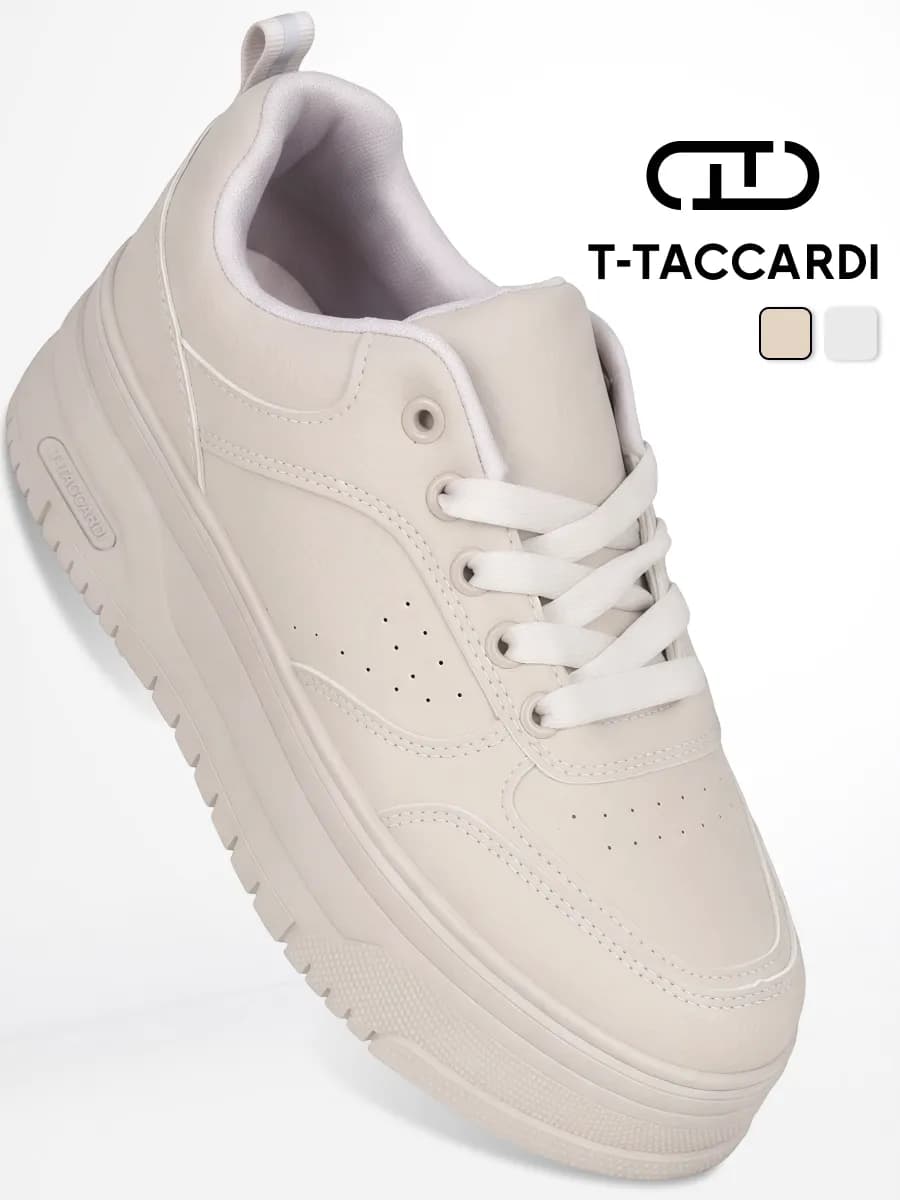 Кеды женские на платформе бежевые дышащие