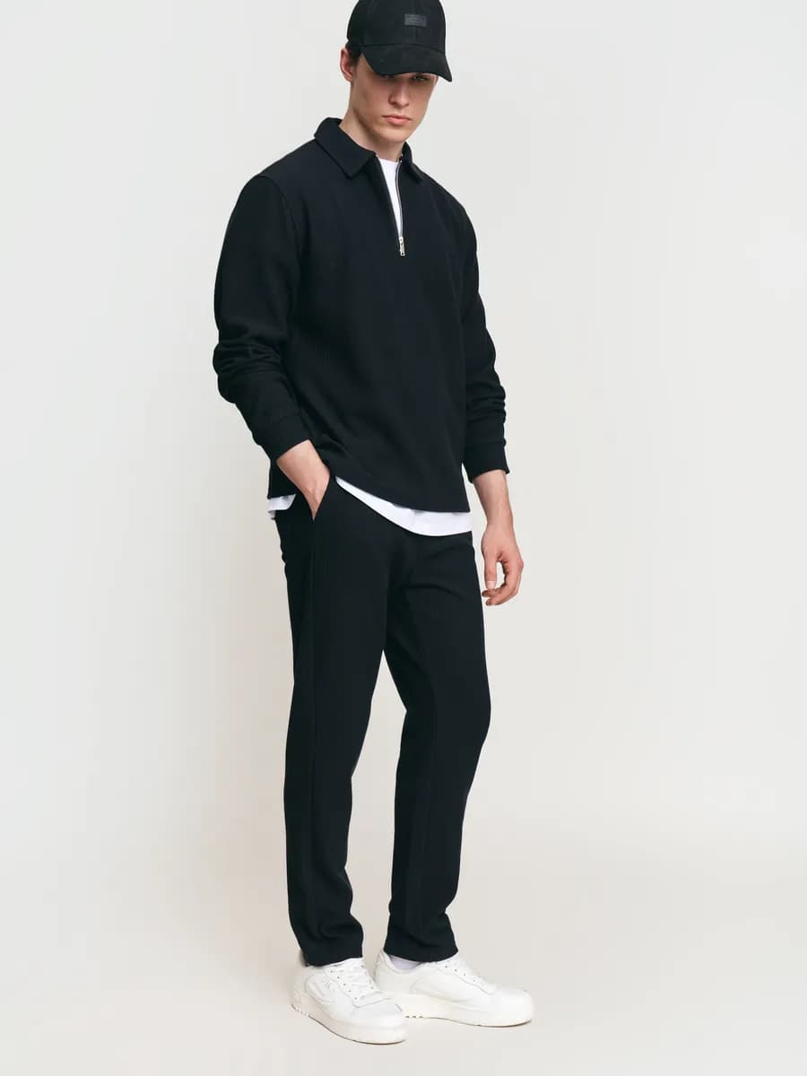 Мужские брюки-джоггеры однотонные