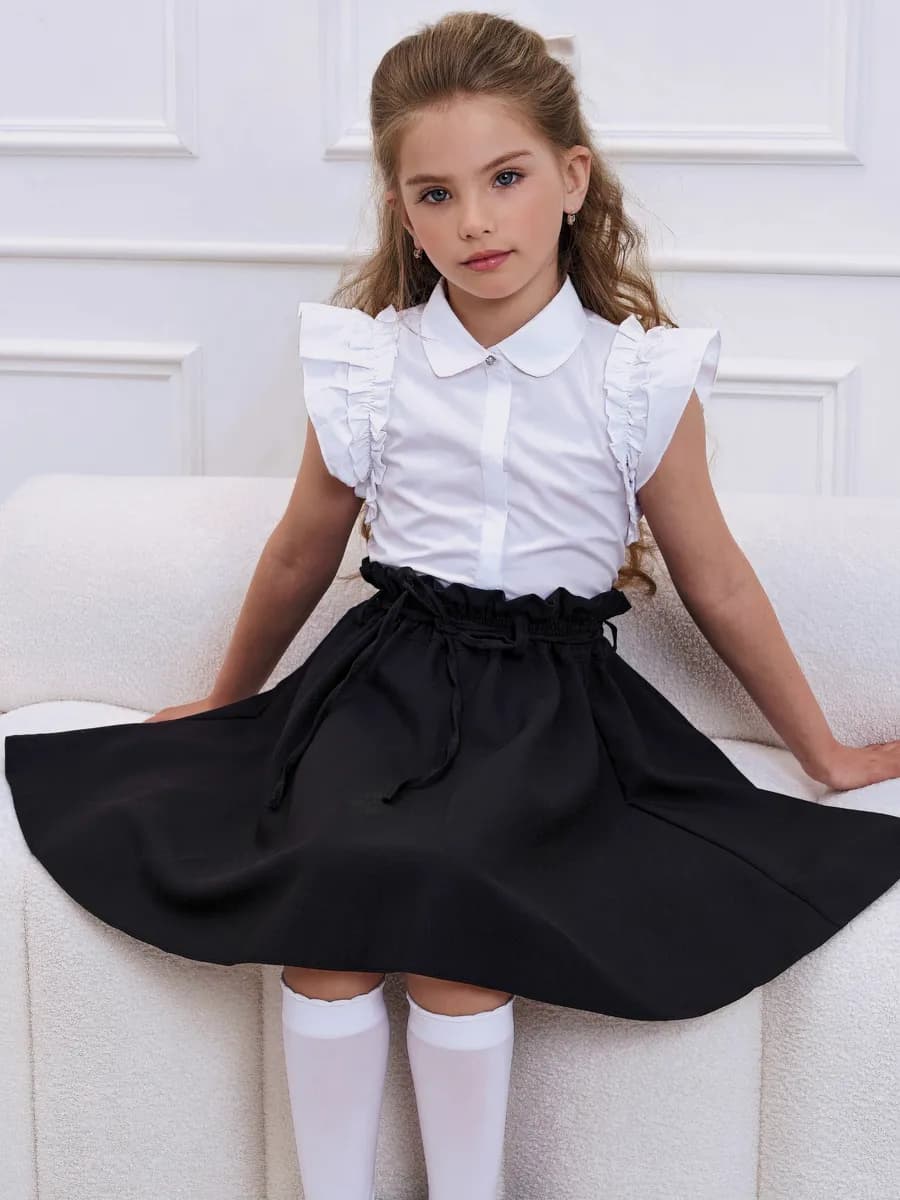 Юбка на резинке школьная