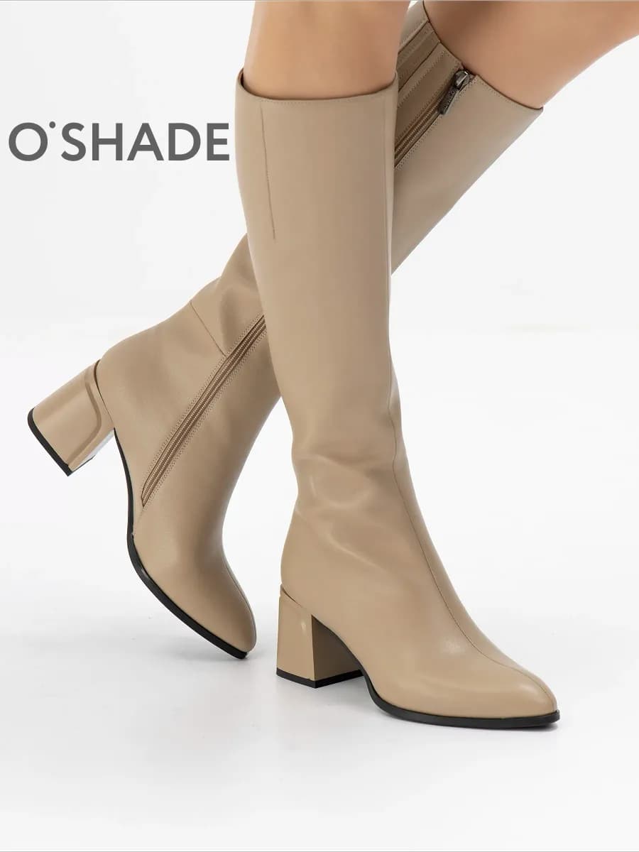 O'SHADE Сапоги женские демисезонные натуральная кожа