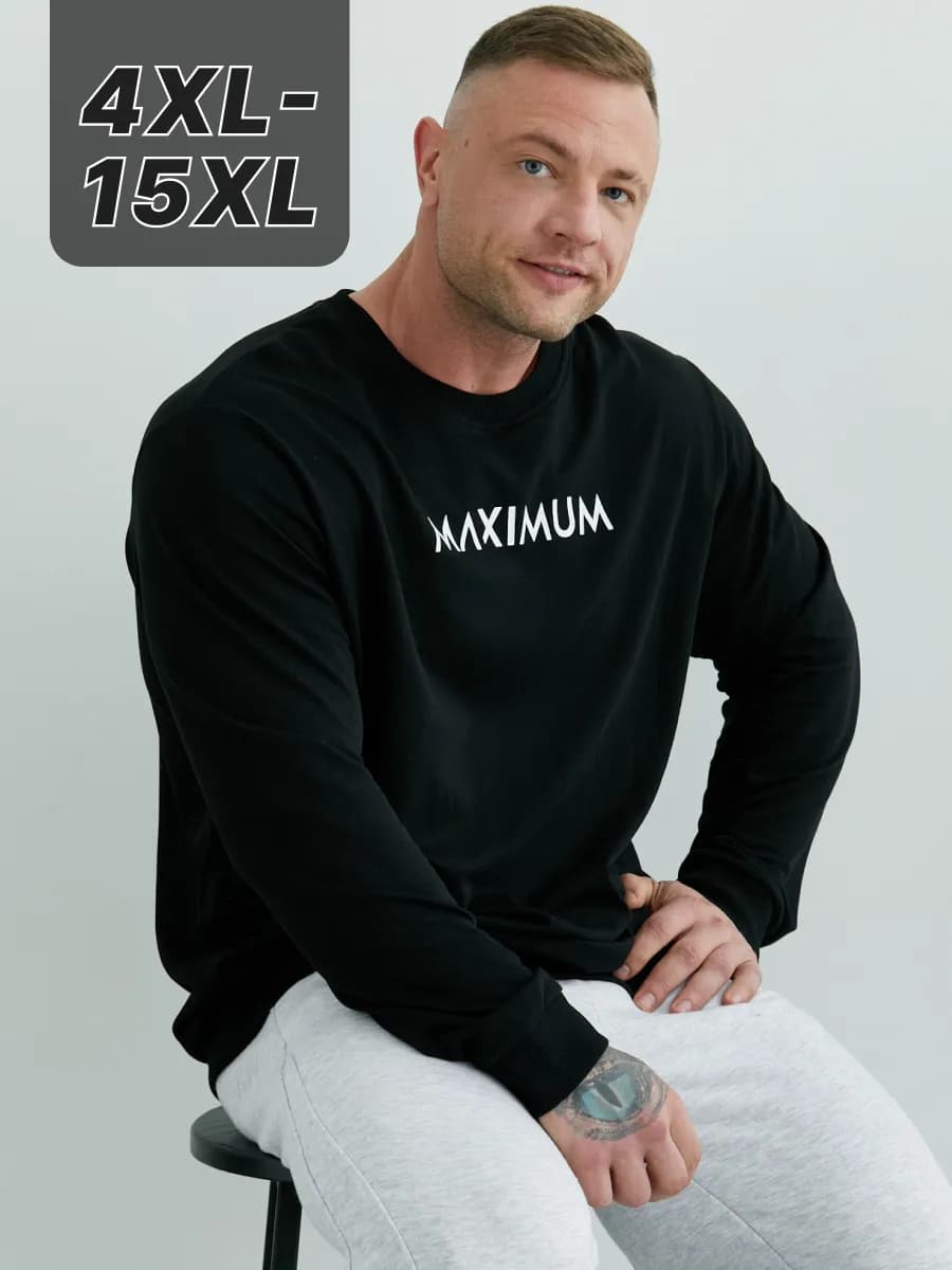 Свитшот кофта с принтом больших размеров