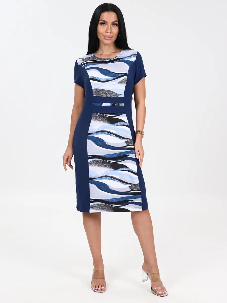 Платье женское праздничное вискоза Грация короткий рукав