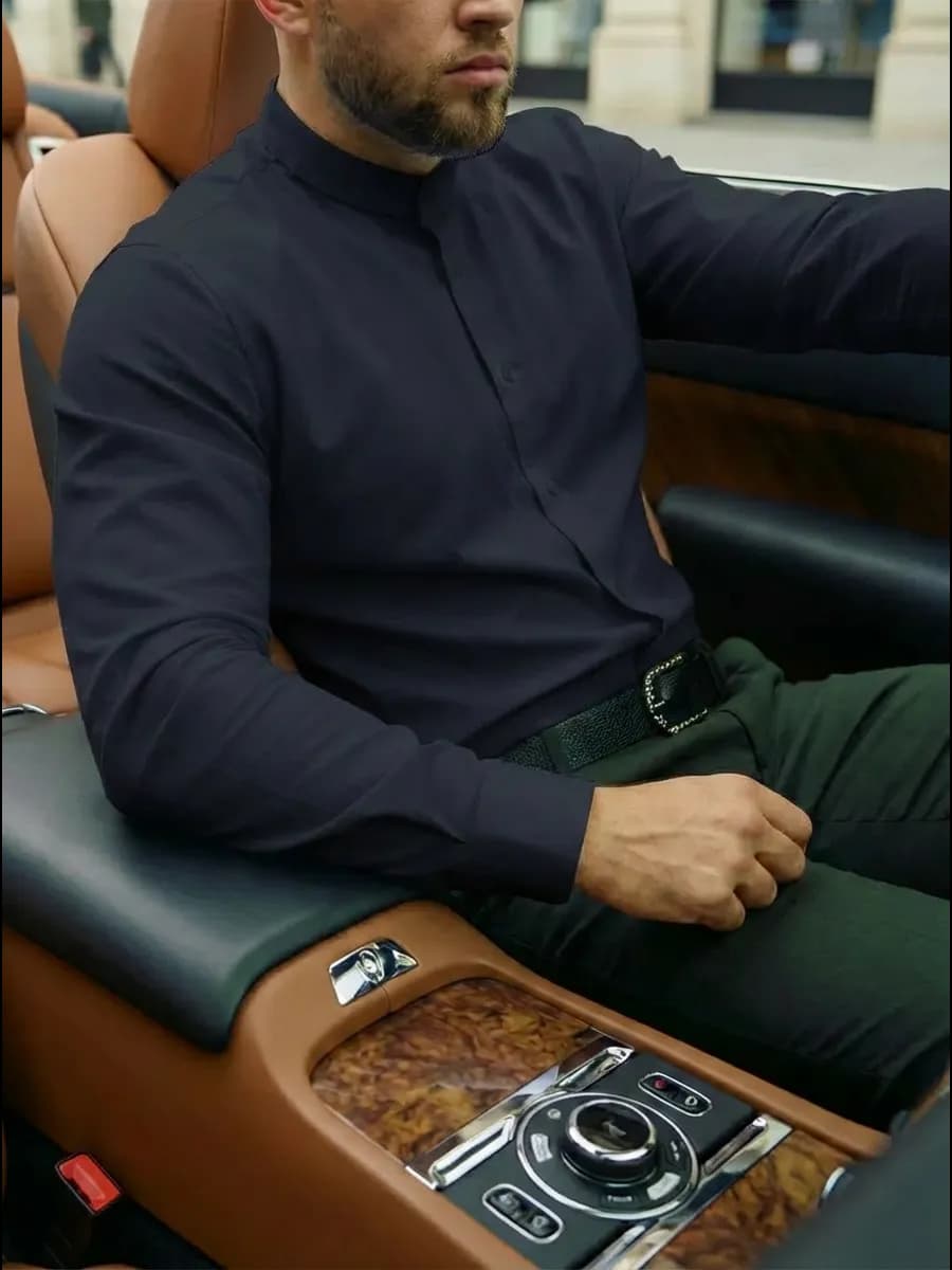 Рубашка с длинным рукавом праздничная классическая